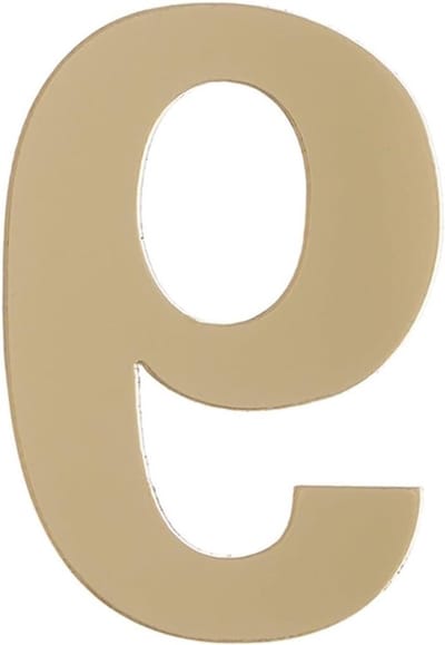 Huisnummer Cijfer - Deur Sticker - Adres Aangeven - Zelfklevend Acryl - 48x33 cm - Goud