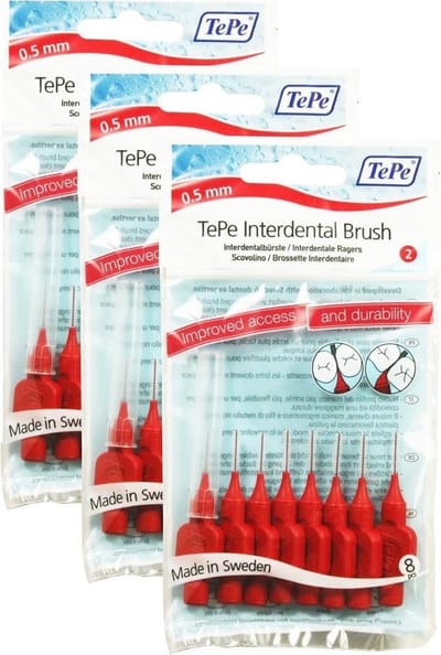 Tepe Origineel Rood - 0,5Mm - Ragers - 3 X 8 Stuks - Voordeelverpakking - Blisters
