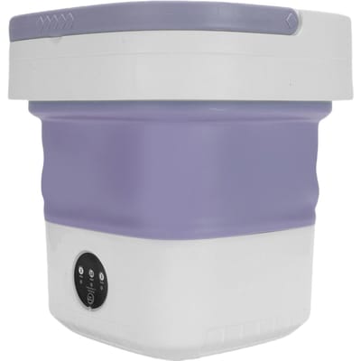 Draagbare Mini Wasmachine Kleine Kleding Opvouwbare Wasmachine met 3 Reinigingsmodi voor Hotel Thuis Appartement paars