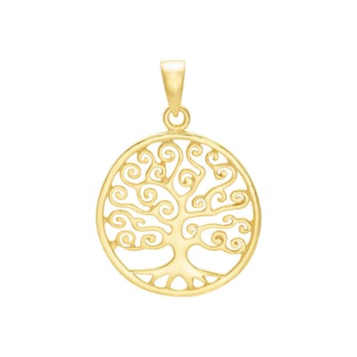 Welovesilver - hanger - tree of life - gold plated - 925 zilver - luxe