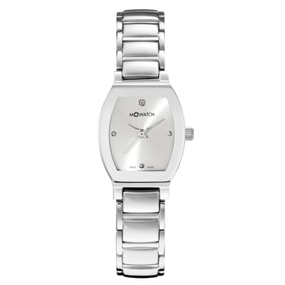 M+Watch by Mondaine - Ladies Watch Silver WRC.56180.SL - Swiss Made Dameshorloge - 22mm