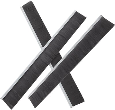 Brievenbus Borstelstrips - Tochtwerende Afdichting - Weerbestendig Maken - Complete Tochtwering - 25cm Lengte - Zwart