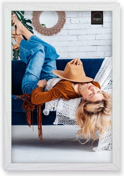 HAES DECO - Houten fotolijst Avignon wit voor 1 foto formaat 20x30 - SP14630