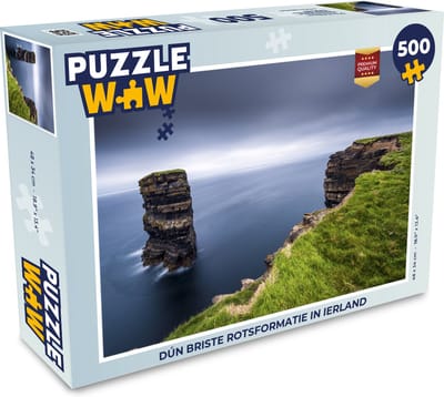 Puzzel Dún Briste rotsformatie in Ierland - Legpuzzel - Puzzel 500 stukjes