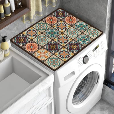 Wasmachine Pad 60 x 60 cm - Universele Wasmachine Cover - Zacht Snijden op Maat - Wasmachine Deksel voor Wasmachine en Droger