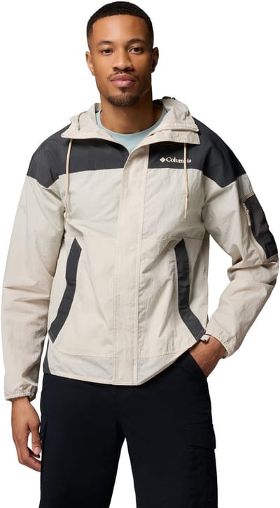 Columbia Challenger™ II Windbreaker Heren Outdoorjas - Dark Stone, Shark
