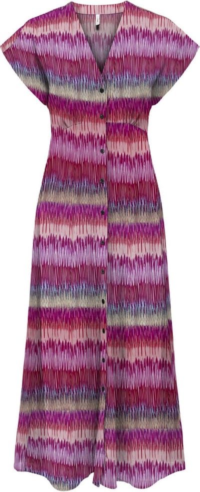 ONLY - ONLNOVA LIFE VIS MOLLIE LONG DRESS WVN - Dames - Maxi jurken
