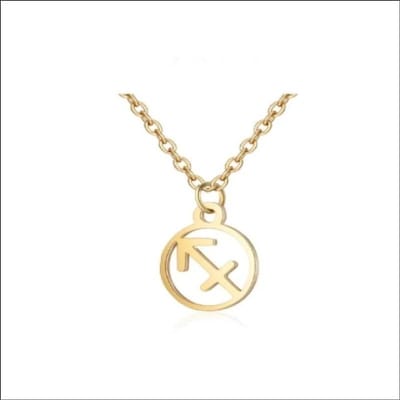 Aramat Jewels | Halskettingen | Tijdloze Sterrenbeeld Ketting - Stalen Damesketting | Boogschutter | |1,5mm | Staal | Volwassenen | Verkleurd niet