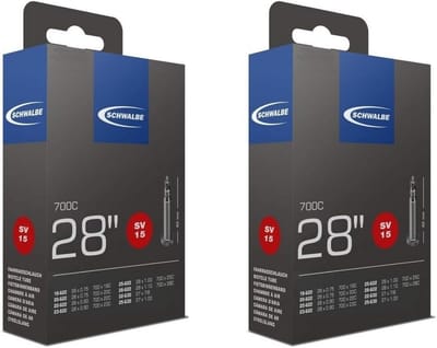 Binnenbandsysteem voor fiets 700C - 2 stuks - Uniseks - Zwart