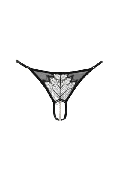 Bracli - Kyoto G-String Set - 2-teiliges Luxus-Dessous-Set mit Perlenstimulation Größe S
