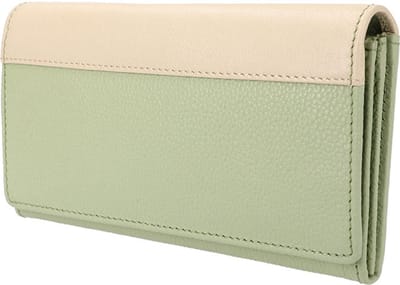 Leather Design Overslag Portemonnee RFID Revival Vintage Jade