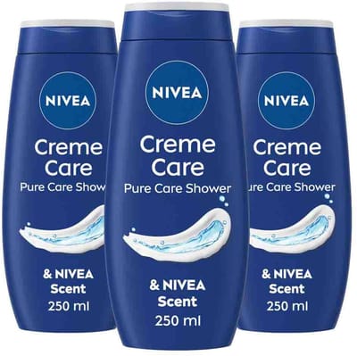 NIVEA - Douchecrème Care - 3 x 250 ml - Voordeelverpakking