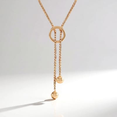 Cavill - Zilveren Halsketting 925 Sterling Zilver - Roségoud Verguld - Verstelbaar 50 cm - Minimalistische Elegante Filigraan Cirkel - Dames Sieraad