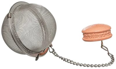 5Five Theefilter bal / thee-ei - RVS - macaron - D5 cm - theezeef - voor losse thee of kruiden