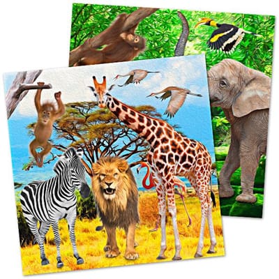 Folat - Servetten - 33x33cm Safari Party (20 stuks)