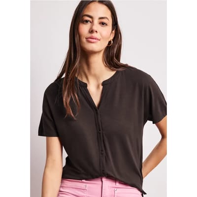 Shirt met overhangende schouders in tuniekstijl