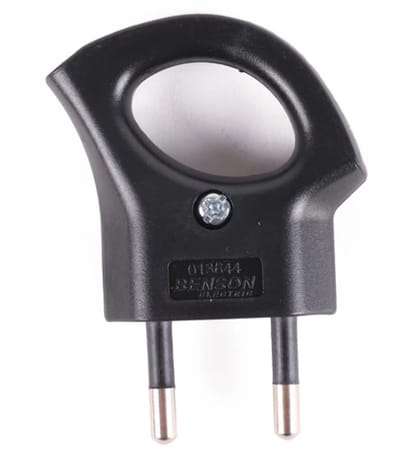 Han-Bar® 2 X Eurostekker met trekoog - 10A - Max 2500W - 250V - zonder randaarde Zwart