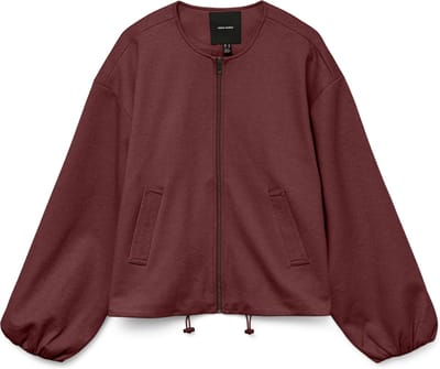 Vero Moda Jas Vmtilika Ls Brushed Jacket Ent 10332067 Syrah/melange Dames Maat - M