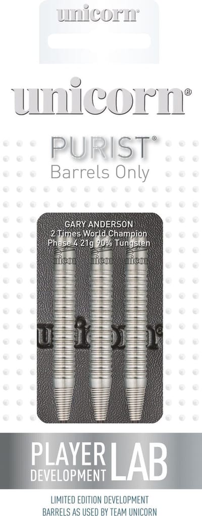Unicorn Purist Gary Anderson W.C. Phase 4 90% - Dartpijlen