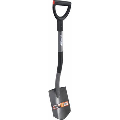 Awtools Black Line - Metaalschep - Ergonomische T-Handgreep - Zwart