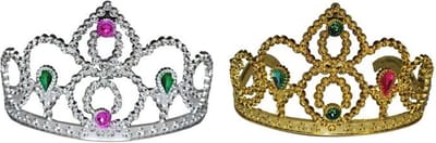 Gouden kroon met nep edelstenen