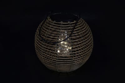 Countryfield Hanglamp solar LED Eliya L naturel 9x19x19cm