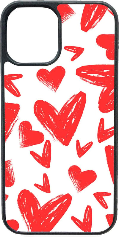 JOGDESIGN - TELEFOONHOESJE - RED HEART - IPHONE 12/12 Pro