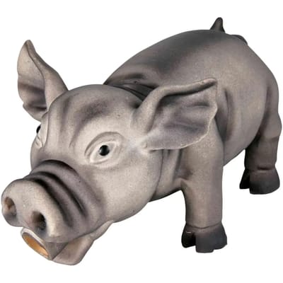 Trixie Varken dierengeluid latex/polyester fleece 17 cm - Assorti