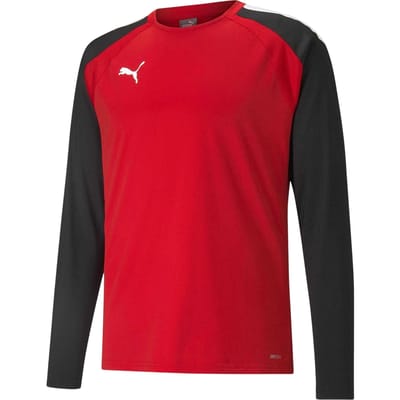 Puma Heren TeamLIGA Langsleeve T-Shirt (Rood/Zwart)