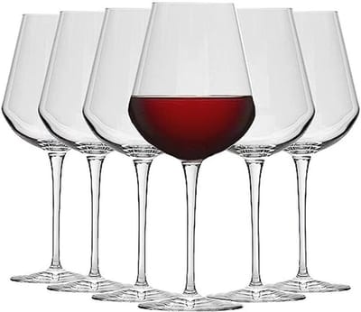 Solidchoice - Set van 6 Grote Glazen voor Elke Gelegenheid