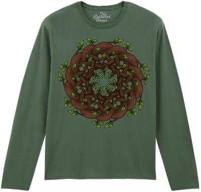 Celtic Knot Tree Branches The Coloured House Longsleeve T-shirt XXL