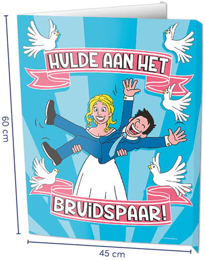 Uithangbord - Window signs - Bruidspaar