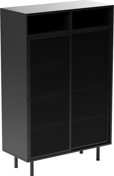 Nordic Home - Sadie wandkast 140 cm - zwart