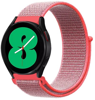 By Qubix - Sport Loop nylon bandje - Roze - Geschikt voor Xiaomi Redmi Watch 5 Active / Redmi Watch 5 Lite