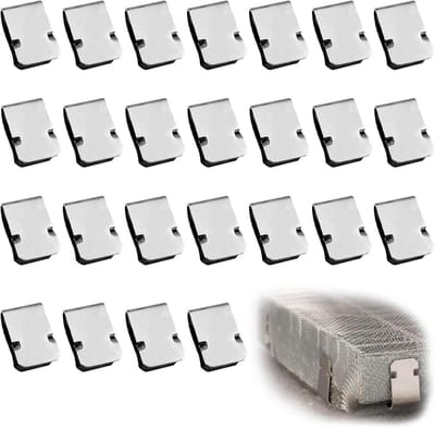 25 stuks roestvrijstalen veer U-klem 21,4 mm x 12 mm houderklem voor rooster kabelbevestiging 3,5 mm buis