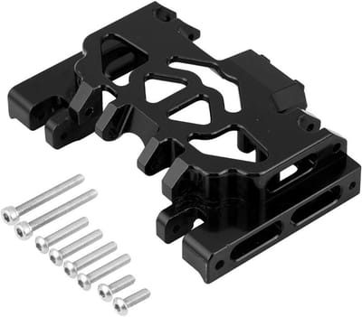 Aluminium Center Chassis Upgrade Onderdeel voor RC Model, Bescherming tegen Krassen, Metaal Zilver 9 * 5.5 * 2 Cm, Geschikt voor R/C Liefhebbers en Modelbouw