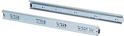 Emuca Set ladegeleiders, met kogellager, 45 x 350 mm, voor volledige opening, Verzinkt