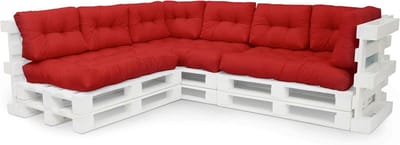 Comfortabele Rechthoekige Kussenset voor Palletmeubels Tuin