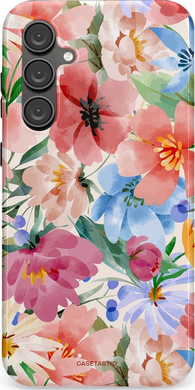 Casetastic Hoesje Geschikt voor Samsung S23 FE - Stijlvolle Beschermende Duo-layer Case - Tuin van tinten