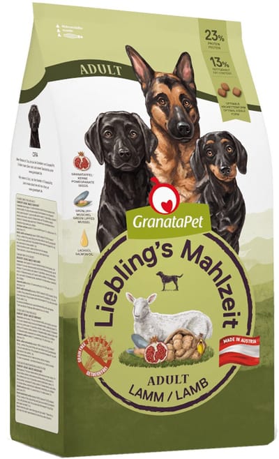GranataPet Liebling's Mahlzeit Hondenvoer - Lam - 1,8 kg
