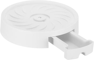 Plantenwagen met Wielen - Plantentrolley Bloempot - Planten Verplaatsen - Geïntegreerde Afwateringsbak - 25.5 cm - Wit