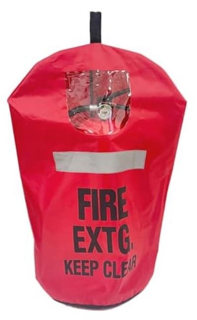 Reflecterende brandblusserafdekking met duurzame bescherming