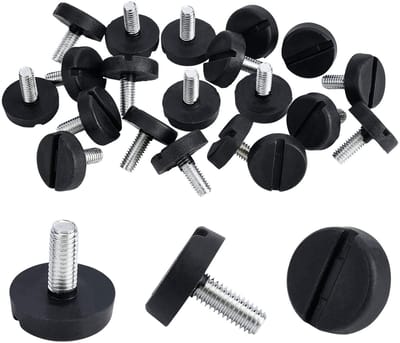 Allecto - Meubels Levelers - Verstelbare Voeten - Gegalvaniseerd Staal - 15mmxM6 - Nivellering Voet - Geschikt voor Tafel en Stoel - 20 Stuks
