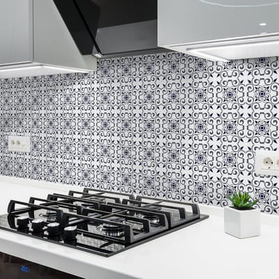 Zelfklevende tegelmuurstickers voor keuken en badkamer - 60 tegelstickers - 60 stickers 20x20cm
