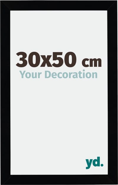 Your Decoration - Fotolijst 30x50 cm - MDF - Zwart Hoogglans - Mura