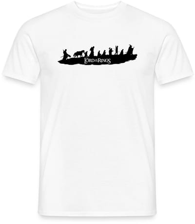 The Lord Of The Rings De Reisgenoten Van Frodo T-Shirt Heren