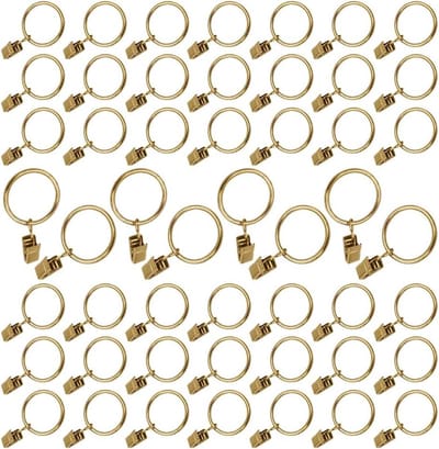 Dailygoods- Gordijnringen Roestvrij Staal - 50 Stuks - 38 mm Diameter