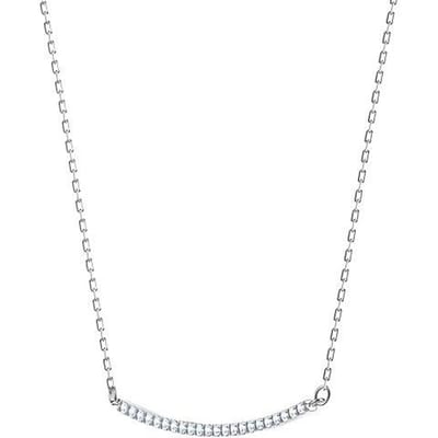 Swarovski Only Series Rhodium Plated Smile Ketting Dameskettingen Wit-Goud 5470555 Box (Random Color) white