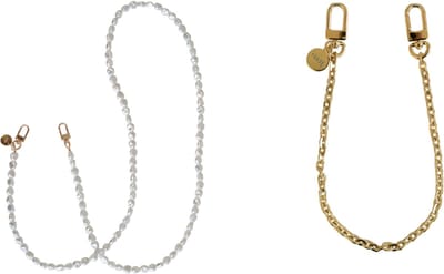 xoxo Wildhearts telefoonkoorden Pearlfection lang + Dreamy kort – geschikt voor iPhone / Samsung – Elegante telefoonkettingen met parels & goud – Luxe look & comfortabel draagbaar