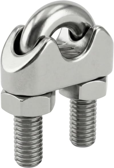 20 Stuks Staalkabel Klemmen Roestvrij Staal 22mm Touwklemmen